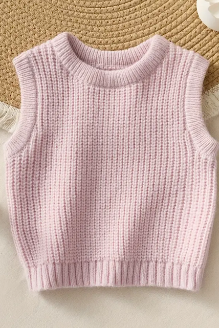 Blush Knit Vest