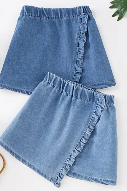 Poppi Skirt (Light Wash)