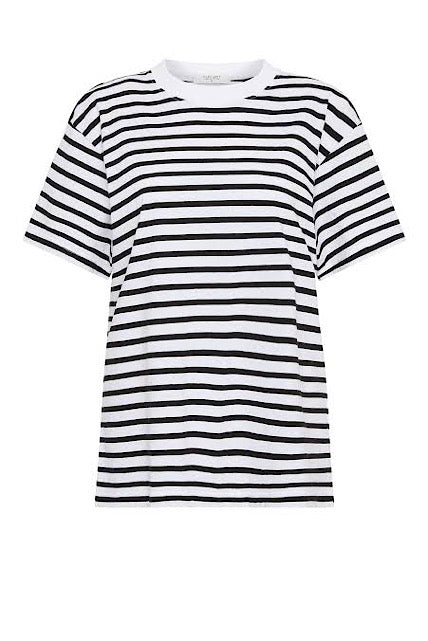 Organic Stripe Boyfriend Tee