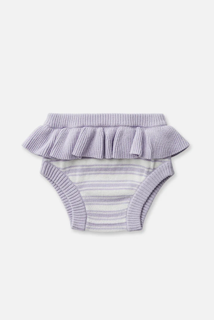 Knit Bloomer - Lavender Stripe