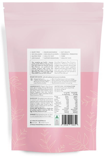 Radiant Body Protein Powder + Collagen - Vanilla Bean