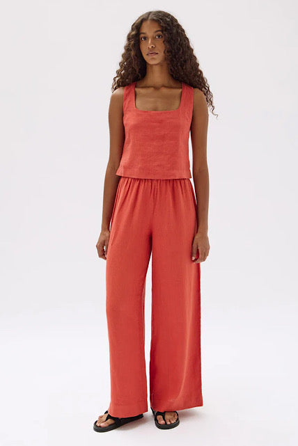 Georgina Linen Top