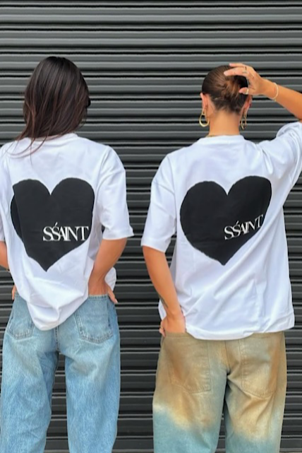 SSAINT Heart Tee - Black
