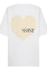 SSAINT Heart Tee - White & Cream