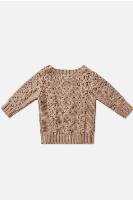 Cable Knit Jumper - Taupe