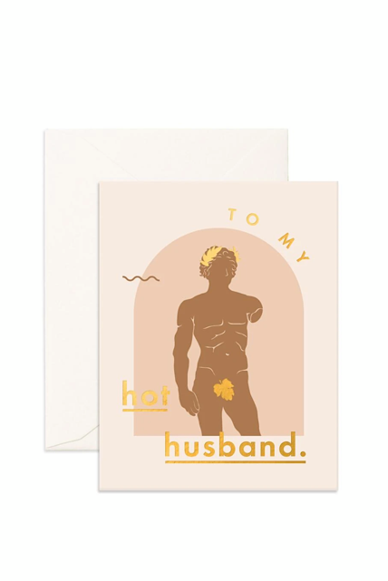 Hot Husband Greeting Card