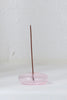 Glass Vessel Incense Holder - Pink