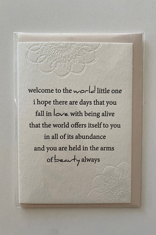 Our Thoughts Greeting Card