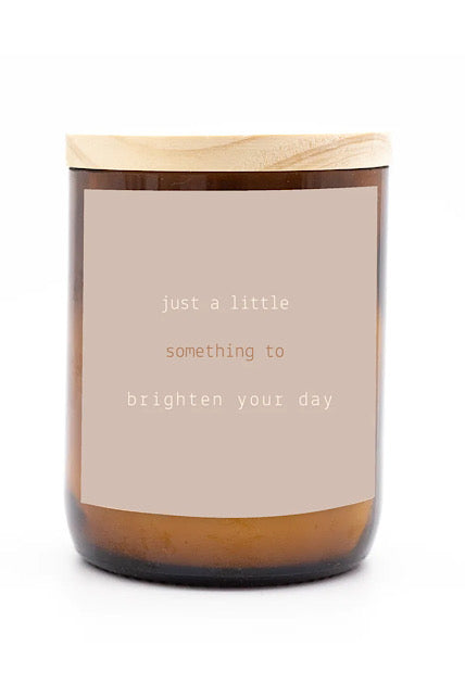 Brighten your day candle