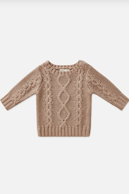 Cable Knit Jumper - Taupe
