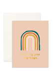 Big hugs rainbow Greeting Card